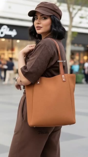 کیف دوشی جیر جمع شو عرض ۲۸ سانت ارتفاع ۳۲